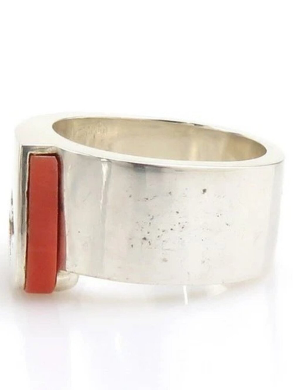 Auth HERMES Ring Silver/Orange Silver 925 - e60488a - Picture 5 of 11
